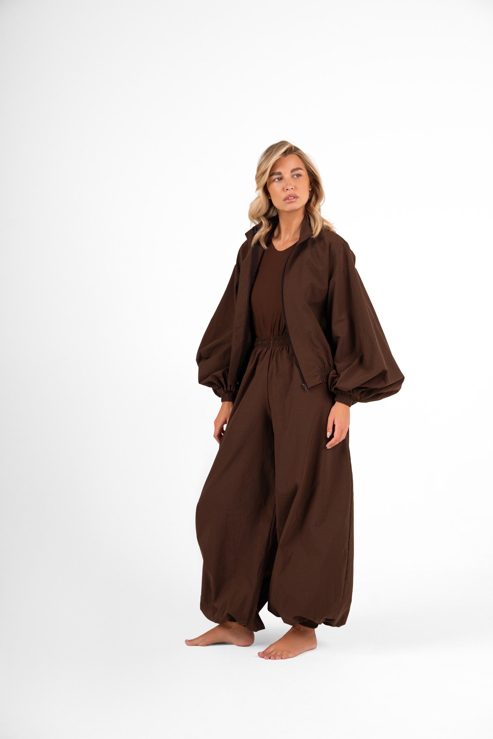【美品！】Balloon sleeve tops pants　セットアップ Jalene Balloon Pant Set - Olive | Fashion Nova