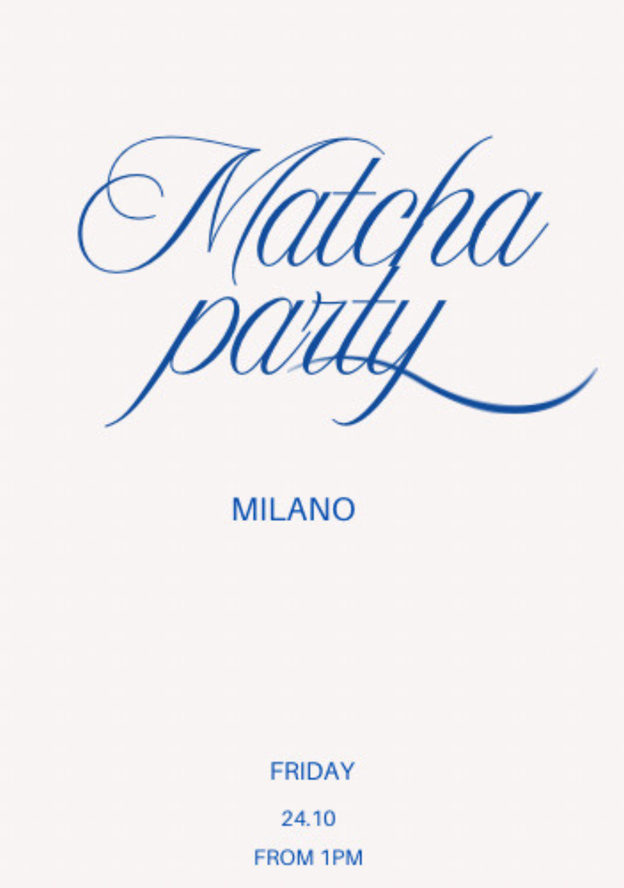 Milano Matcha party