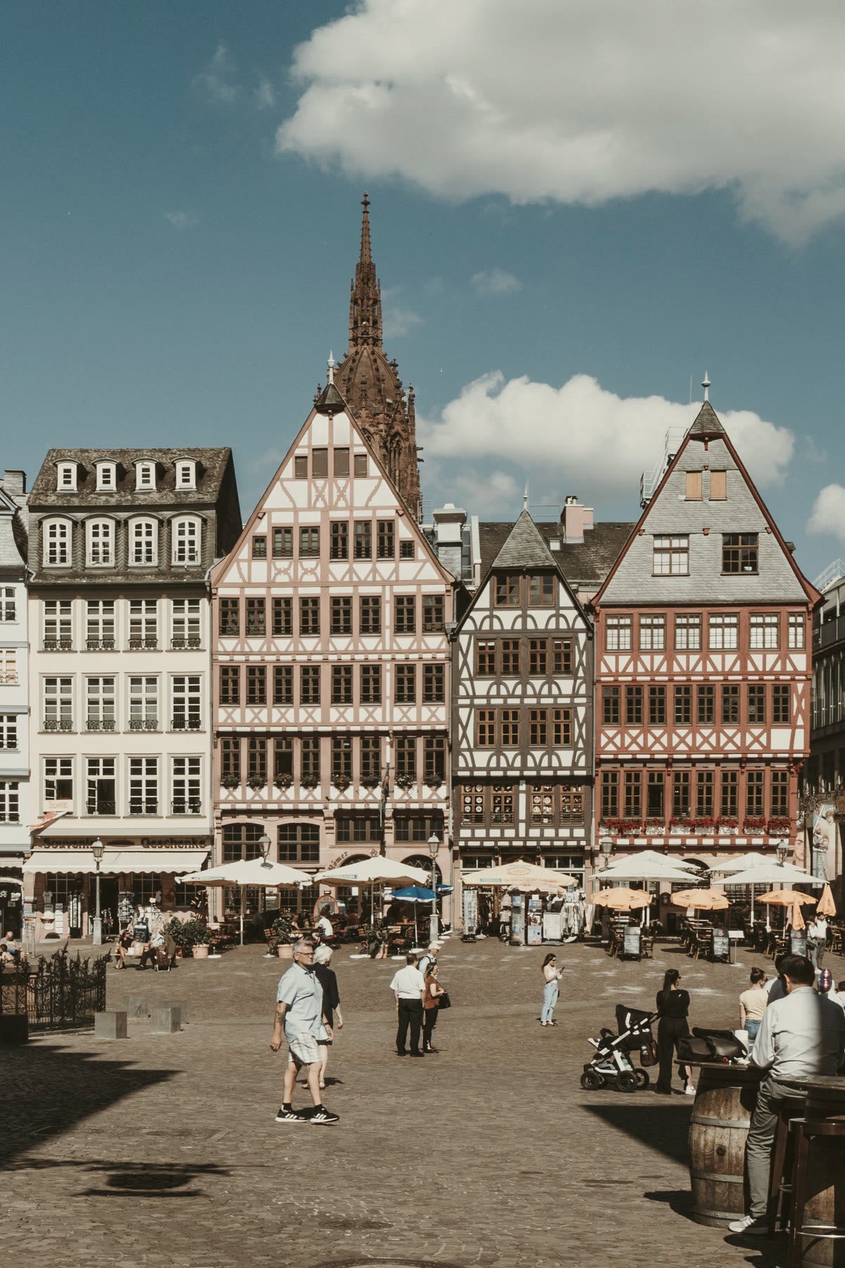 Timber-framed houses on Römerberg square, Frankfurt